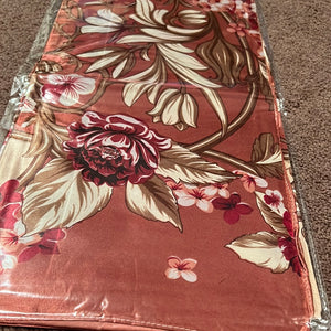 Burgundy Floral Wild Rag