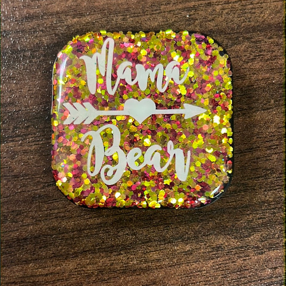 Red/Yellow Mama Bear Pop Socket