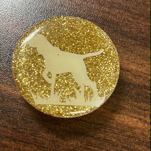 Gold Hound Dog Pop Socket