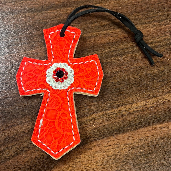 Red Saddle Cross