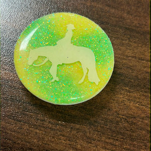 Lime Green/Yellow Western Pleasure Pop Socket