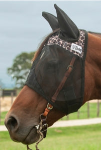 Leopard Cashel Fly Mask Quiet Ride