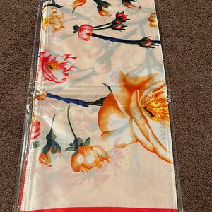 Orange Floral Wild Rag