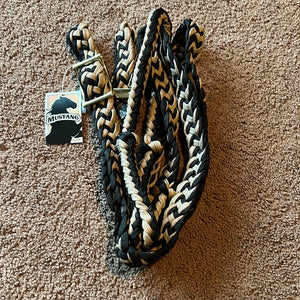 Black/Tan Barrel Reins