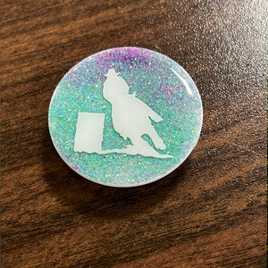 Turquoise/Purple Barrel Racer Pop Socket