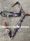 Tie Dye Headstall