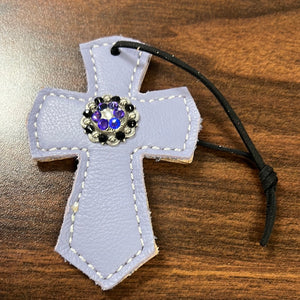 Lavender Saddle Cross