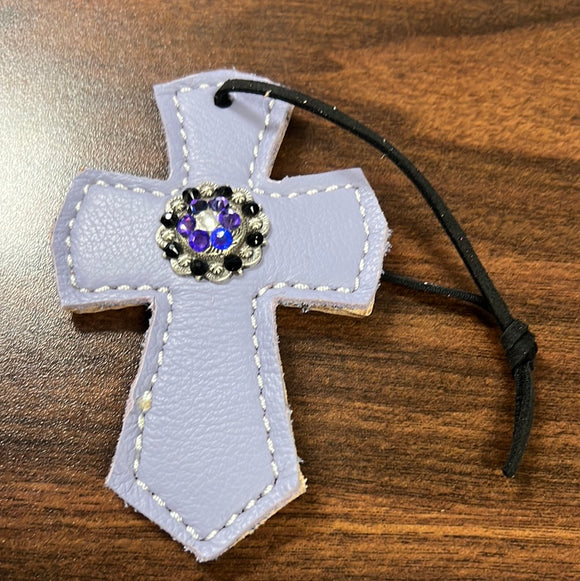 Lavender Saddle Cross