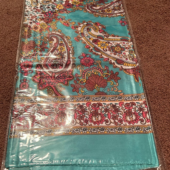 Turquoise Paisley Wild Rag