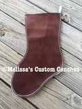 Leather Christmas stocking