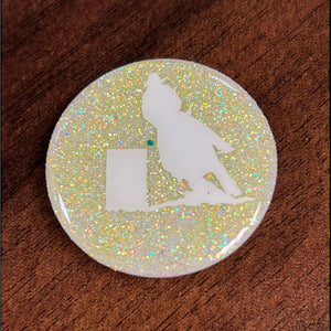 Yellow Barrel Racer Pop Socket