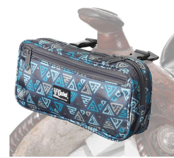 Teal Tribal Cashel Small Pommel Bag