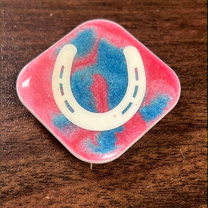 Blue/Pink Horse shoe Pop Socket