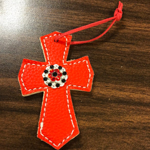 Red Saddle Cross