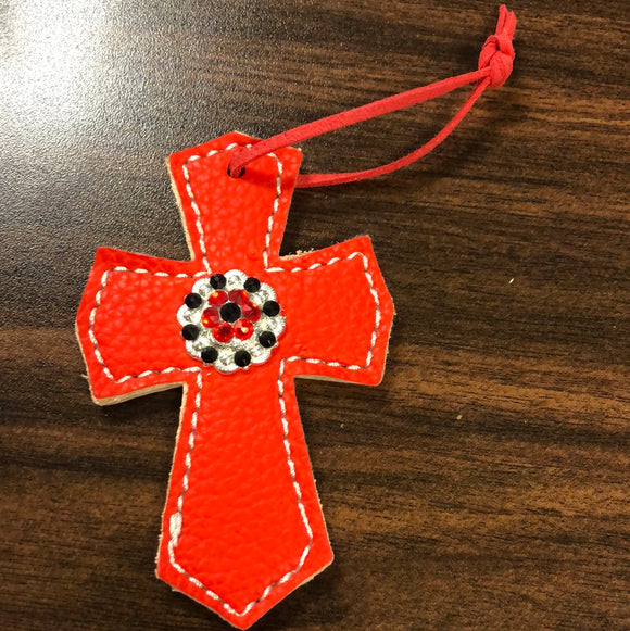 Red Saddle Cross