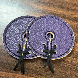 Purple Leather Bit Guards