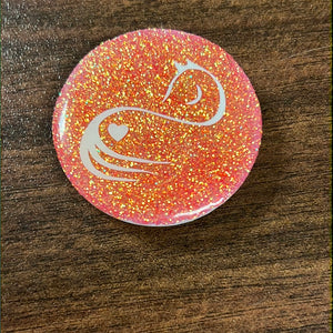 Coral Heart Horse Pop Socket