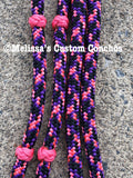 Pink/Purple/Black Barrel Reins