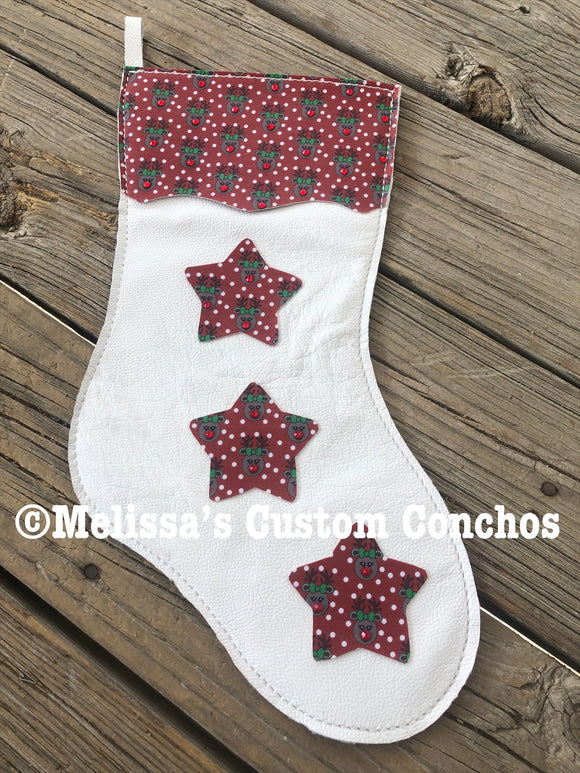 Leather Christmas stocking