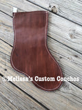 Leather Christmas stocking