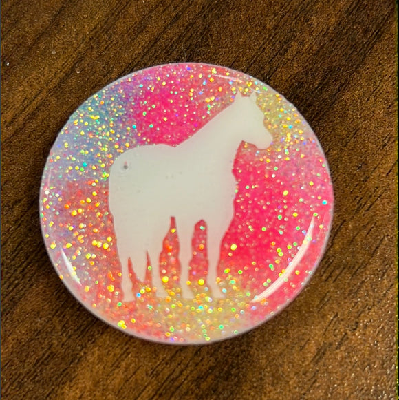 Multi Color Horse Pop Socket