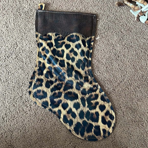 Leather Christmas stocking