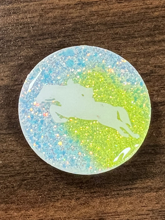 Yellow/Silver Jumper Pop Socket