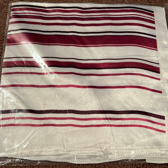 Burgundy Stripe Scarf