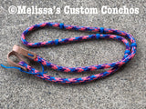 Pink/Blue/Purple Barrel Reins