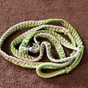 Green/White Barrel Reins