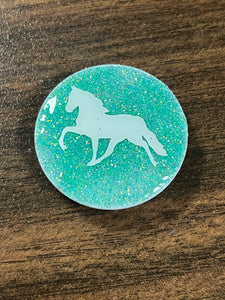 Light Green/Turquoise Horse Pop Socket