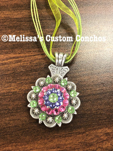 Rose/Peridot/Tanzanite Necklace