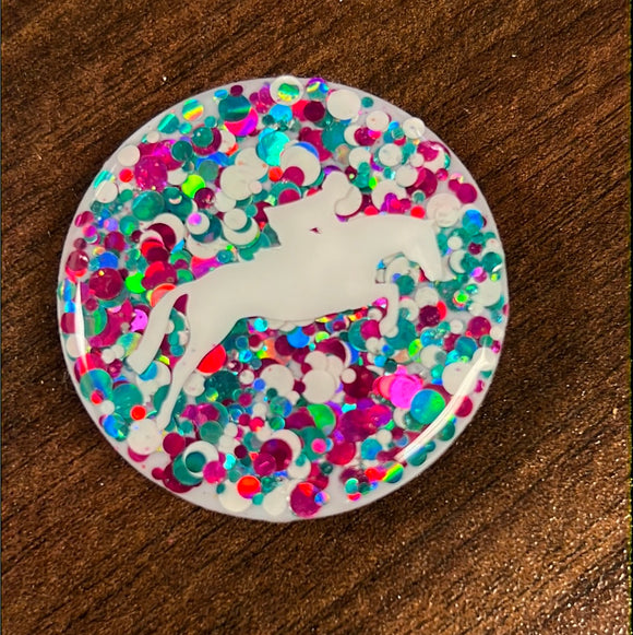 Pink/Turquoise Jumper Pop Socket