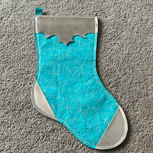 Leather Christmas stocking