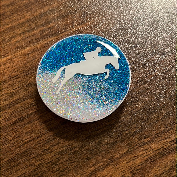 Blue/Silver Jumper Pop Socket