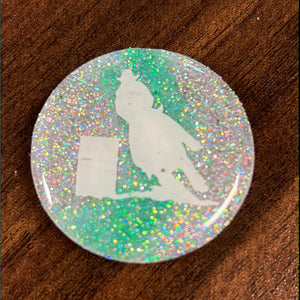 Silver/Mint Barrel Racer Pop Socket