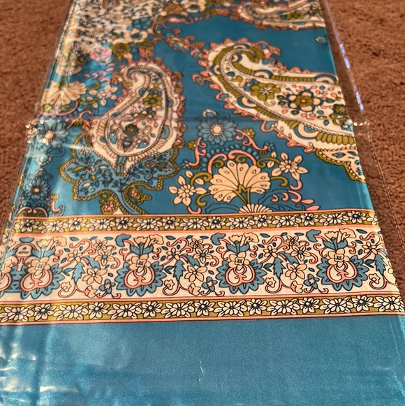 Turquoise Paisley Wild Rag