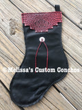 Leather Christmas stocking