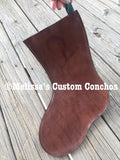 Leather Christmas stocking