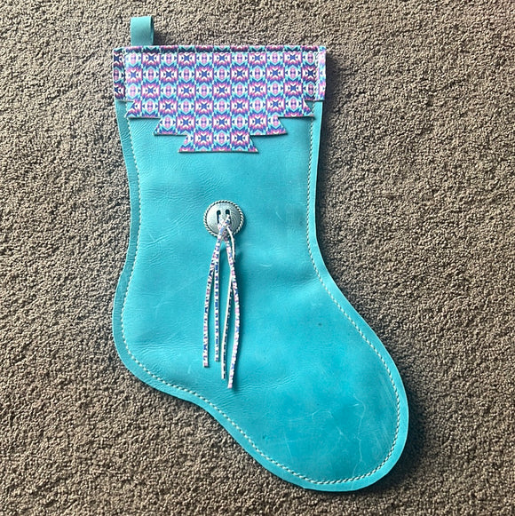 Leather Christmas stocking