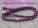 Pink/Purple/Black Barrel Reins