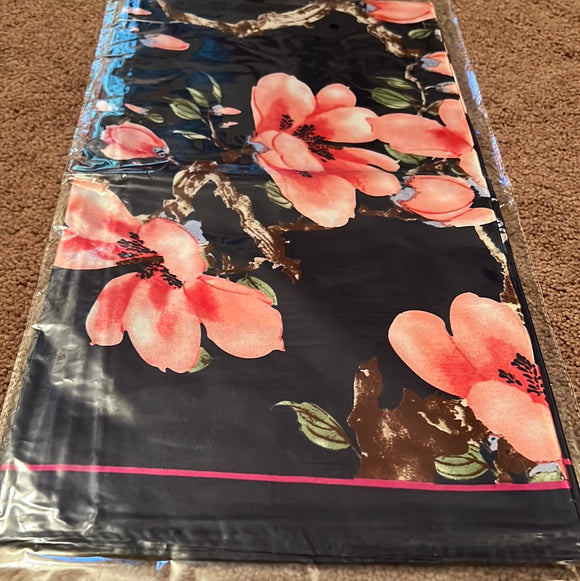 Navy Floral Wild Rag